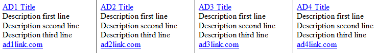 AdFormat - Direct links